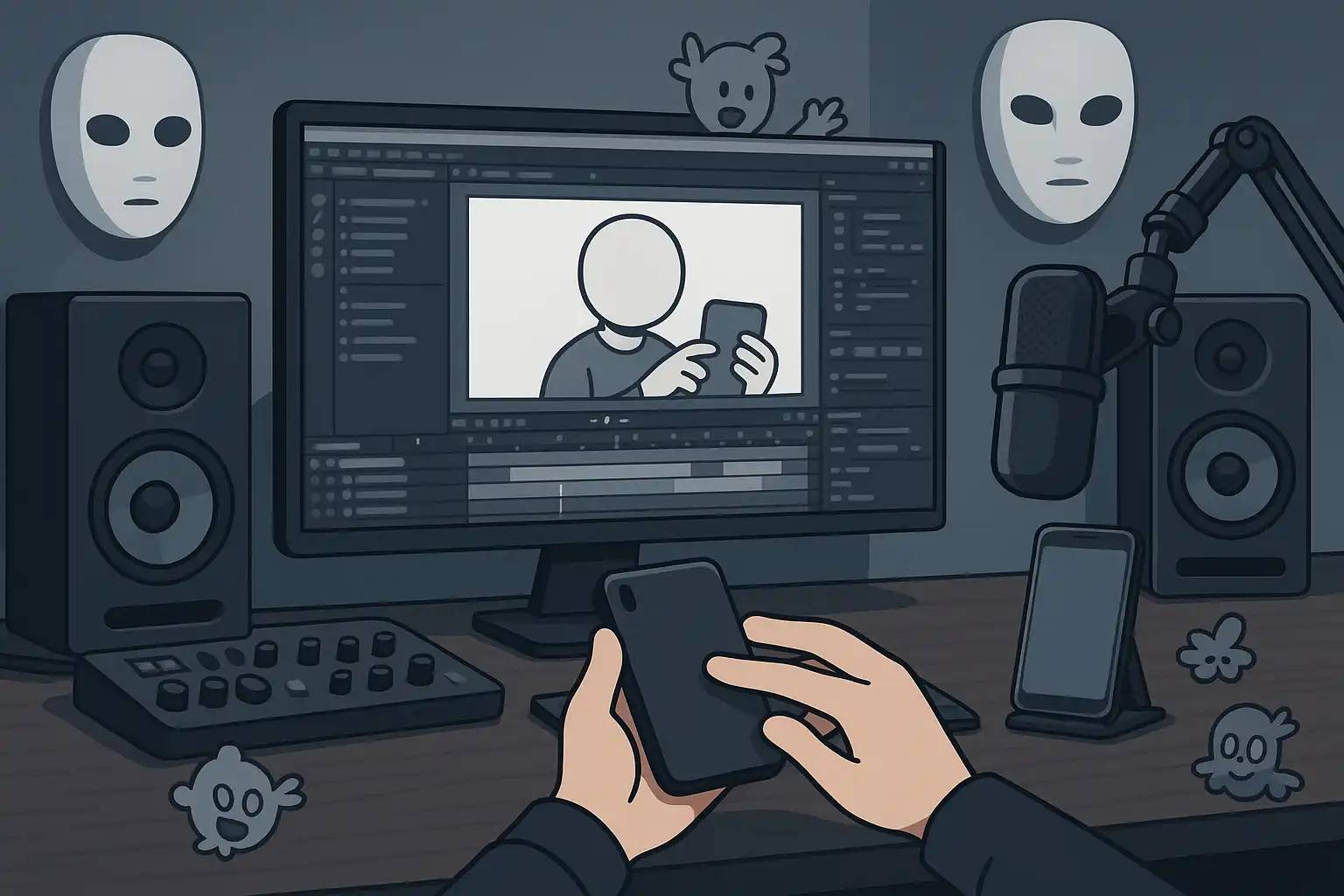 ایده تولید محتوا بدون چهره؛ درآمدزایی ناشناس با خلاقیت و امنیت