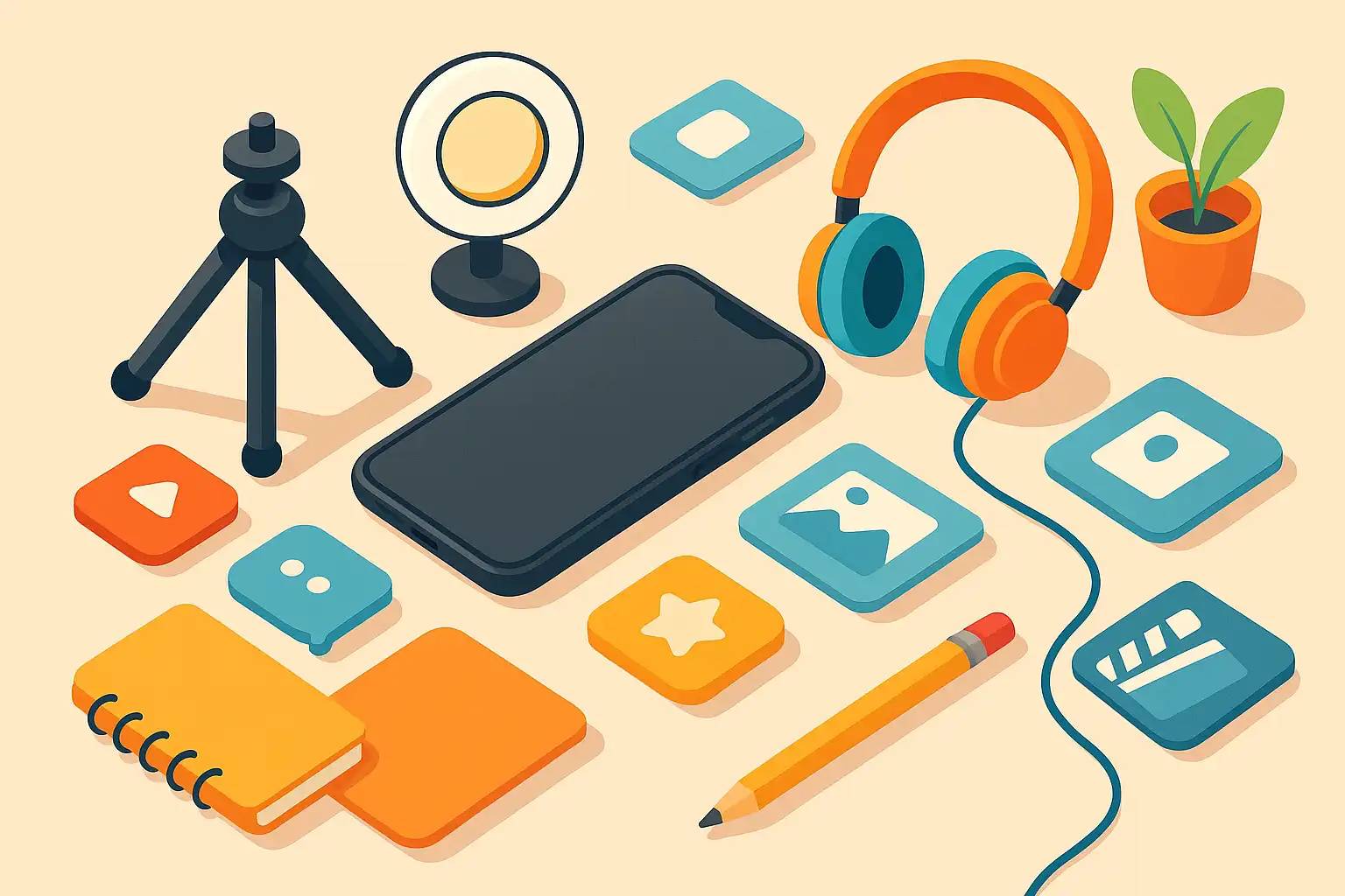 تولید محتوا با موبایل؛ آموزش گام‌به‌گام برای مبتدی‌ها