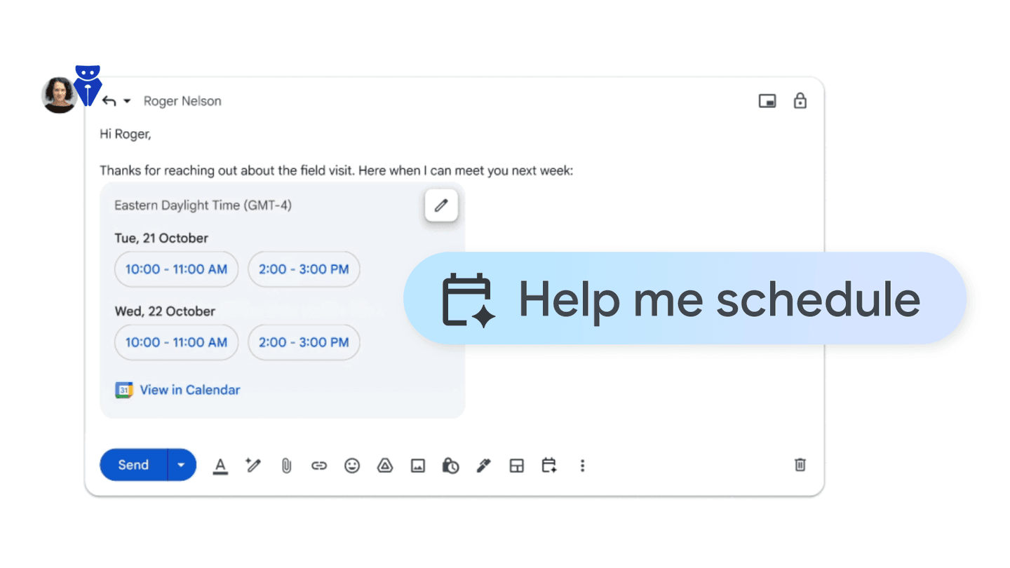 Gemini نظم تازه‌ای به زمان‌بندی جلسات در Gmail می‌دهد!