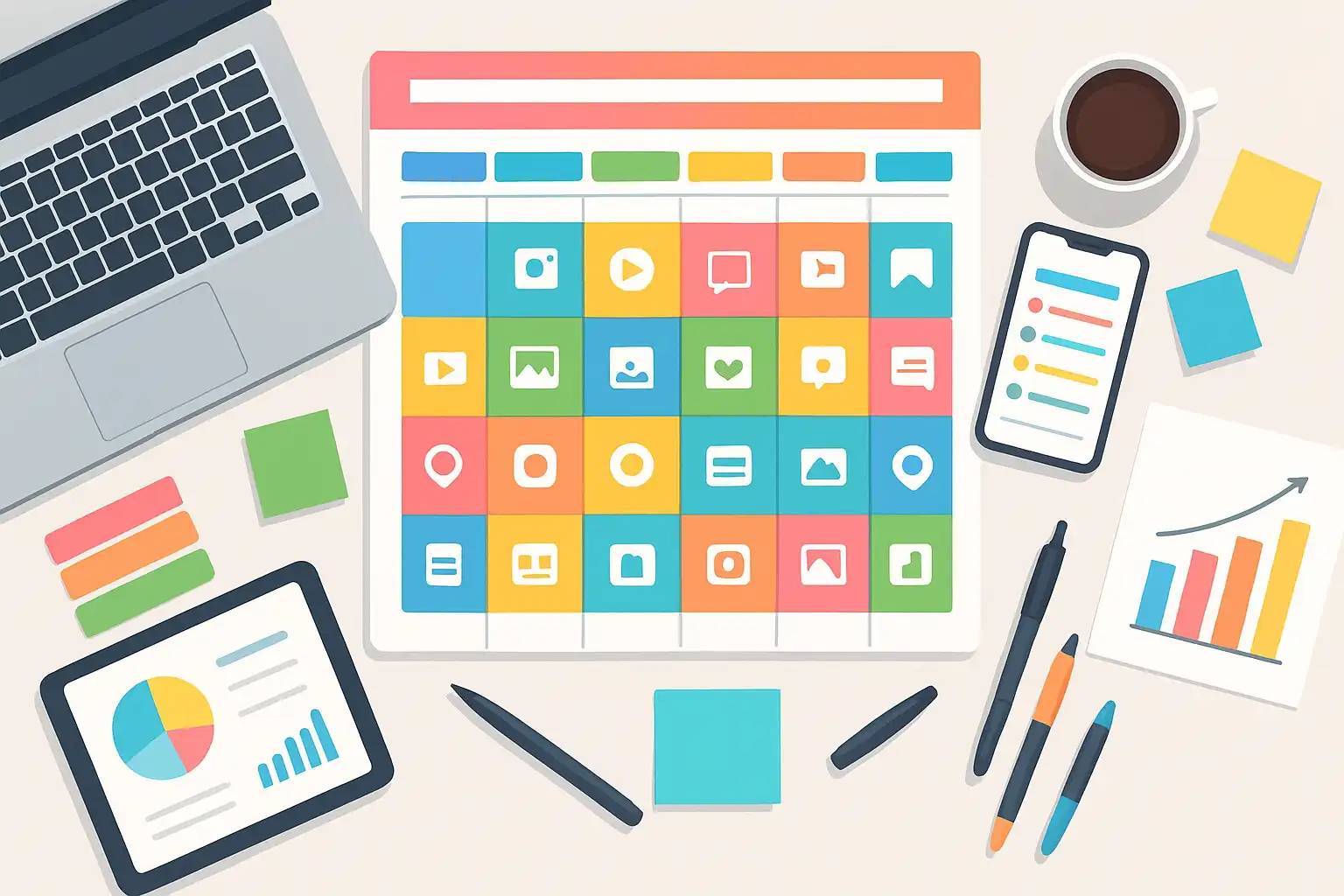 نمونه تقویم محتوایی اینستاگرام؛ برنامهریزی یکماهه